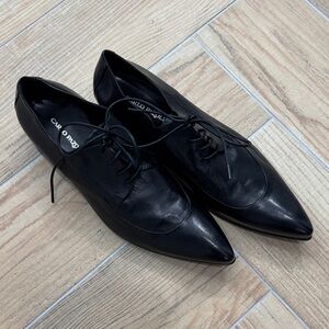 Black Leather Men's Oxfords